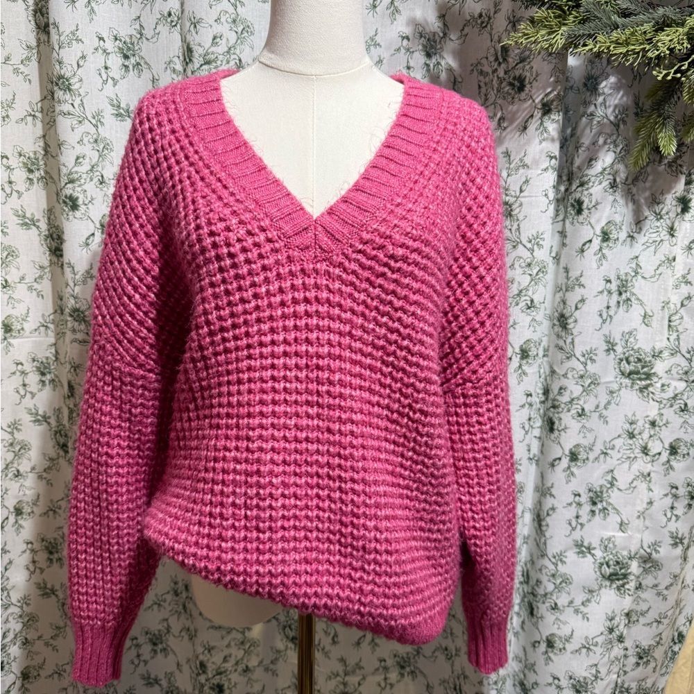 American eagle waffle v neck